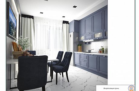 Дизайн-проект интерьера 2-х комнатной квартиры по ул. Дальняя